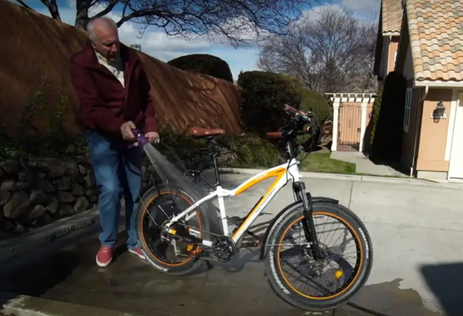 E-Bike Ready for Cleaning