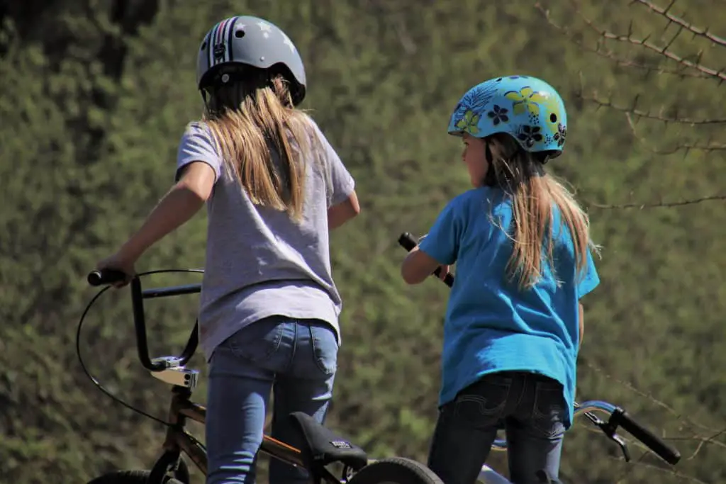 Bike Helmet With A Ponytail