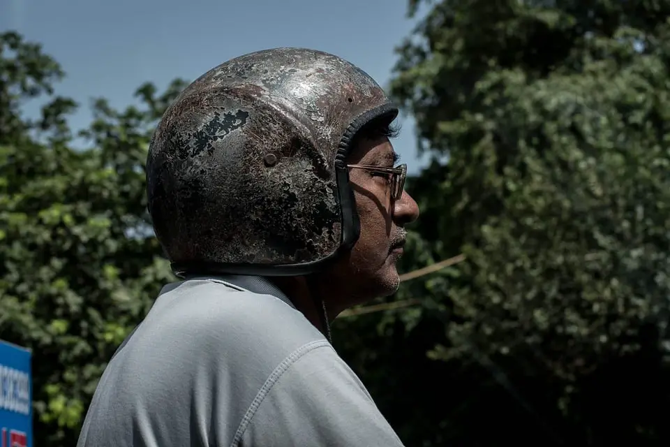 1. Old Bike Helmet