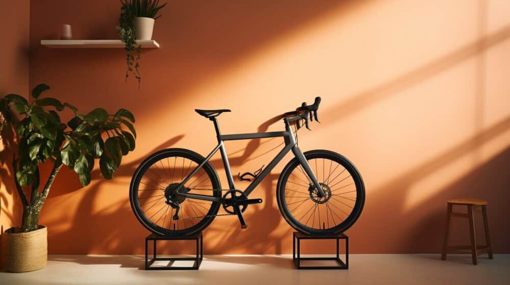 wall-mounted bike rack